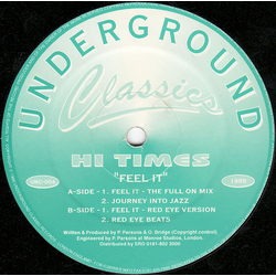 Hi Times Feel It Vinyl 12" USED