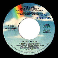 Patti LaBelle When You Love Somebody (I'm Saving My Love For You) USED VINYL 7INCH 45 RPM