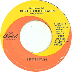 Bettye Swann (My Heart Is) Closed For The Season Vinyl 7" USED