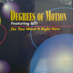 Degrees Of Motion / Biti Strauchn Do You Want It Right Now Vinyl 12" USED