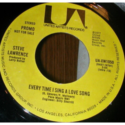 Steve Lawrence (2) Every Time I Sing A Love Song USED VINYL 7INCH 45 RPM PROMO