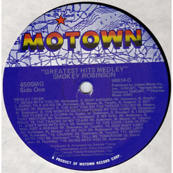 Smokey Robinson Greatest Hits Medley Vinyl 12" USED