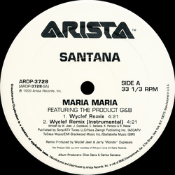Santana / The Product G&B Maria Maria Vinyl 12" USED