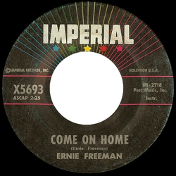 Ernie Freeman Come On Home Vinyl 7" USED