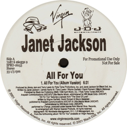 Janet Jackson All For You Vinyl 12" USED