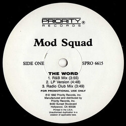 Mod Squad (2) The Word USED VINYL 12INCH 33 S RPM PROMO