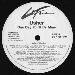 Usher One Day You'll Be Mine Vinyl 12" USED