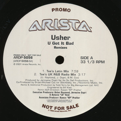 Usher U Got It Bad (Remixes) Vinyl 12" USED