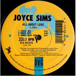 Joyce Sims All About Love Vinyl 12" USED