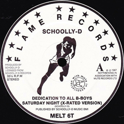 Schoolly D Dedication To All B-Boys Vinyl 12" USED