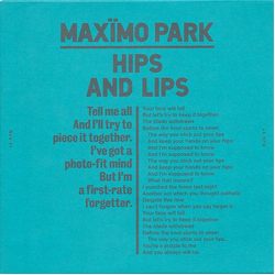 Maxïmo Park Hips And Lips Vinyl 7" USED