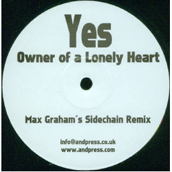 Yes Owner of a Lonely Heart (Max Graham's Sidechain Remix) Vinyl 12" USED