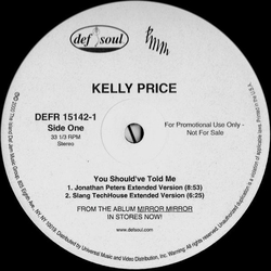 Kelly Price You Should've Told Me Vinyl 12" USED