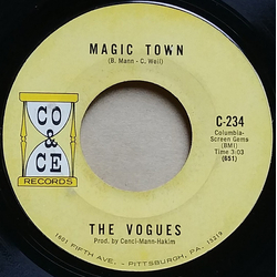 The Vogues Magic Town Vinyl 7" USED