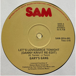 Gary's Gang Let's Lovedance Tonight (Danny Krivit Re-Edit) Vinyl 12" USED
