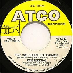 Otis Redding I've Got Dreams To Remember / Nobody's Fault But Mine Vinyl 7" USED