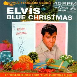Elvis Presley Wooden Heart / Blue Christmas Vinyl 7" USED