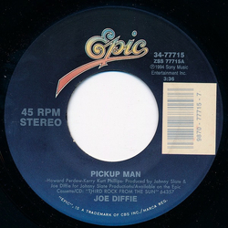 Joe Diffie Pickup Man Vinyl 7" USED