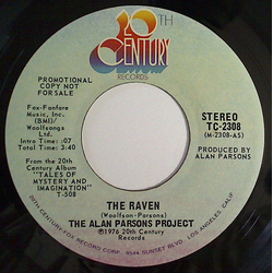 The Alan Parsons Project The Raven Vinyl 7" USED