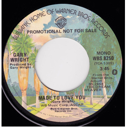 Gary Wright Made To Love You Vinyl 7" USED