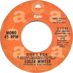 Edgar Winter River's Risin' Vinyl 7" USED