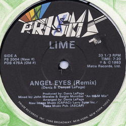 Lime (2) Angel Eyes (Remix) Vinyl 12" USED