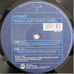Airwave People Just Don't Care Vinyl 12" USED