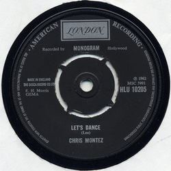 Chris Montez Let's Dance / Some Kinda Fun Vinyl 7" USED