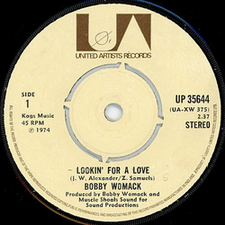Bobby Womack Lookin' For A Love Vinyl 7" USED