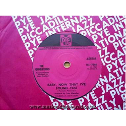 The Foundations Baby, Now That I've Found You Vinyl 7" USED