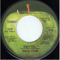 Ringo Starr Only You / Call Me Vinyl 7" USED