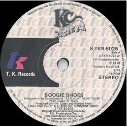 KC & The Sunshine Band Boogie Shoes Vinyl 7" USED