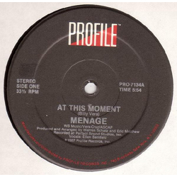 Menage (2) At This Moment Vinyl 12" USED