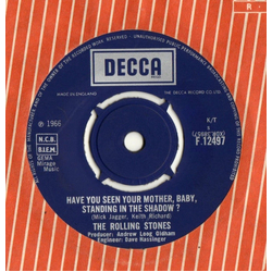 The Rolling Stones Have You Seen Your Mother, Baby, Standing In The Shadow ? Vinyl 7" USED