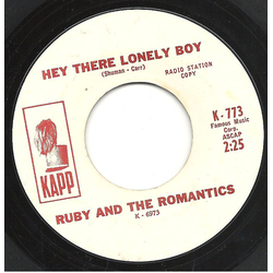 Ruby And The Romantics Think / Hey There Lonely Boy Vinyl 7" USED