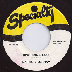 Marvin & Johnny / Marvin Phillips And His Band Ding Dong Baby / Mamo Mamo Vinyl 7" USED