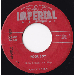 Chuck Carbo Poor Boy / The Bells Are Ringing Vinyl 7" USED