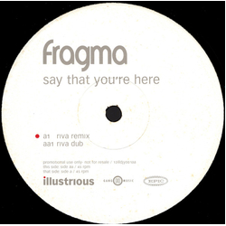 Fragma Say That You're Here Vinyl 12" USED