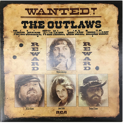 Waylon Jennings / Willie Nelson / Jessi Colter / Tompall Glaser Wanted! The Outlaws Vinyl LP USED