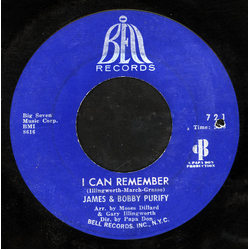 James & Bobby Purify I Can Remember / I Was Born To Lose Out Vinyl 7" USED
