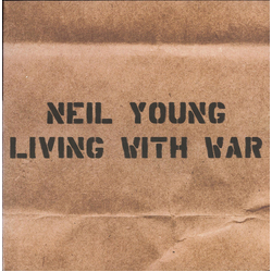 Neil Young Living With War Vinyl LP USED