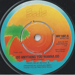 Eddie And The Hot Rods Do Anything You Wanna Do Vinyl 7" USED