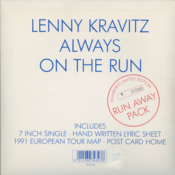 Lenny Kravitz Always On The Run (Run Away Pack) Vinyl 7" USED