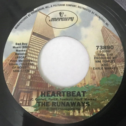The Runaways Heartbeat Vinyl 7" USED