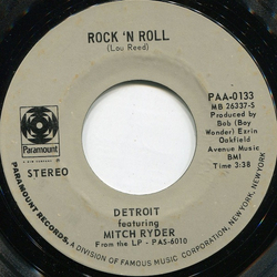 Detroit (2) / Mitch Ryder Rock 'N Roll / Box Of Old Roses Vinyl 7" USED