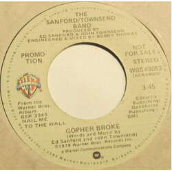 The Sanford-Townsend Band Gopher Broke USED VINYL 7INCH 45 RPM PROMO STEREO MONO