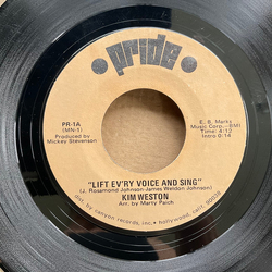 Kim Weston Lift Ev'ry Voice And Sing / This Is America Vinyl 7" USED