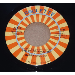 Barry McGuire Eve Of Destruction / Child Of Our Times Vinyl 7" USED