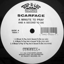 Scarface (3) A Minute To Pray And A Second To Die Vinyl 12" USED