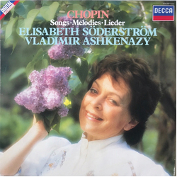 Frédéric Chopin / Elisabeth Söderström / Vladimir Ashkenazy Chopin Songs = Mélodies = Lieder Vinyl LP USED